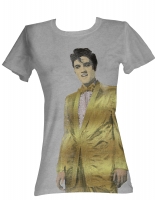 T-Shirt Elvis grau , Damen Gr.XL