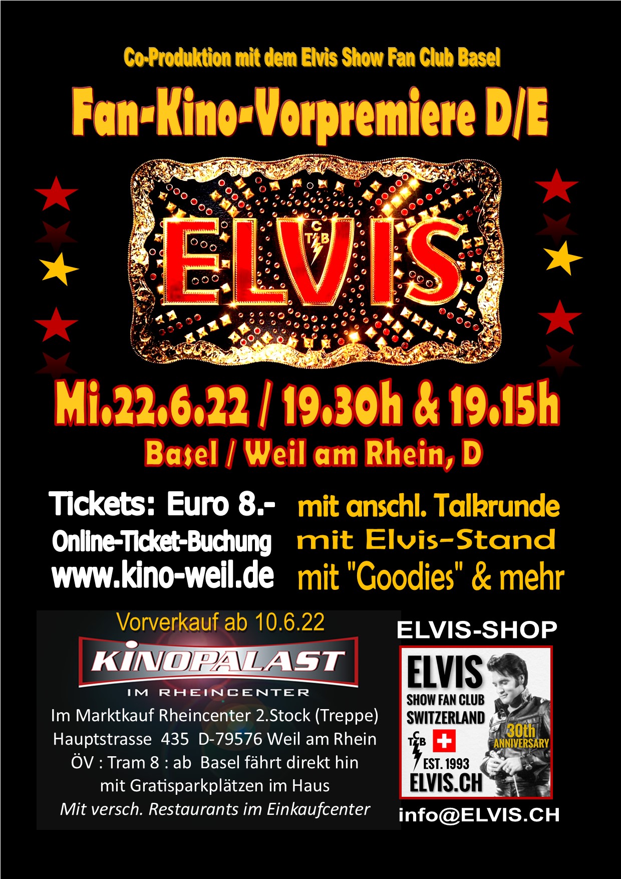 ELVIS PREMIERE IM KINO WEIL AM RHEIN