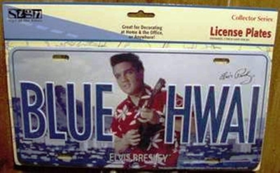 Auto-Schild elvis Blue Hawaii