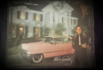 Elvis Blech Schild Graceland Caddy gross