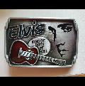 Gürtelschnalle Elvis Face & Guitar