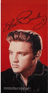 Strandtuch rot Elvis 1956