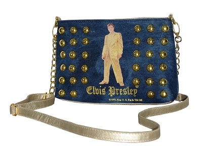 Jeans-Gold Clutch Abendtasche