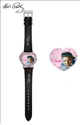 Elvis Damen Uhr Herz Love Me Tender