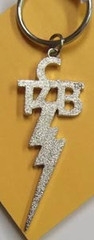 TCB Schlüsselanhänger, metall-farbig