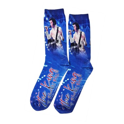 Elvis Socken Blau