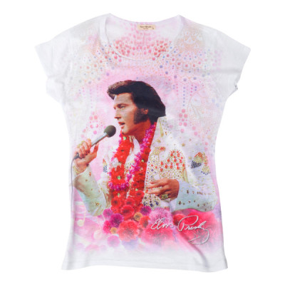 Elvis Aloha rundum T-Shirt