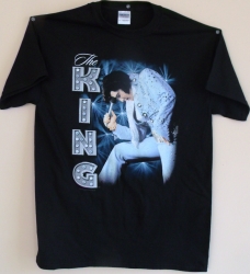 T-Shirt, The King, schwarz