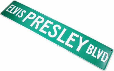 Elvis Presley Blvd. Strassenschild grün No.1
