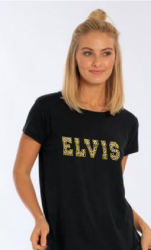 ELVIS T-Shirt Schriftzug LEO