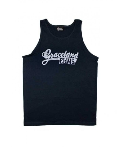 Elvis Tanktop blau Graceland, Gr- S