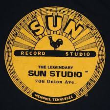 Blechschild Sun Studio, rund